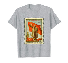 Ladda upp bild till gallerivisning, Funny shirts V-neck Tank top Hoodie sweatshirt usa uk au ca gifts for Vladimir Lenin Monument USSR Cyrillic Postage Stamp T-Shirt 4402605