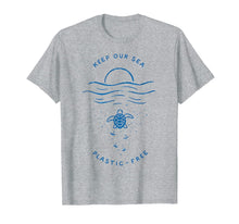 Ladda upp bild till gallerivisning, Keep Our Sea Plastic Free Turtle TShirt 64865
