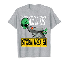Ladda upp bild till gallerivisning, Storm Area 51 They Can't Stop All of Us Running Alien T-Shirt 113486