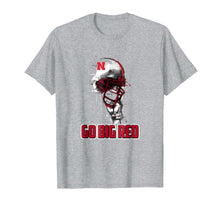Ladda upp bild till gallerivisning, Nebraska Cornhuskers Rising Helmet T-Shirt - Apparel 115284