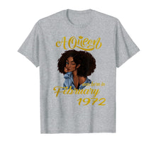 Ladda upp bild till gallerivisning, A Queen Was Born in February 1972 48th Birthday Gifts T-Shirt-3485195