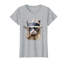 Ladda upp bild till gallerivisning, Funny shirts V-neck Tank top Hoodie sweatshirt usa uk au ca gifts for Disgruntle Cat with Cigar in Fedora Panama Hat, T-Shirt 4175916
