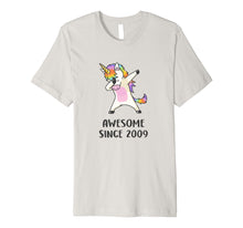 Ladda upp bild till gallerivisning, Cute Unicorn Shirt Awesome Since 2009 10th Birthday Gifts
