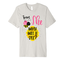 Ladda upp bild till gallerivisning, Funny shirts V-neck Tank top Hoodie sweatshirt usa uk au ca gifts for Gender Reveal Team SHE Shirt Girl What Will It Bee or He Tee Premium T-Shirt 2641485
