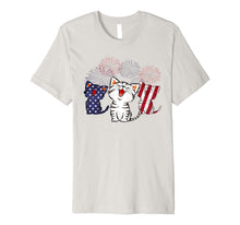 Ladda upp bild till gallerivisning, Smile Cat Gift Shirt American Flag With Firework 4th of July Premium T-Shirt 978514
