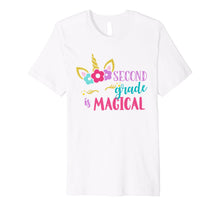Ladda upp bild till gallerivisning, Second Grade Unicorn Back to School Girls 2nd Grade Shirt 9272551
