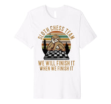 Ladda upp bild till gallerivisning, Funny shirts V-neck Tank top Hoodie sweatshirt usa uk au ca gifts for Distressed Sloth Chess Team Funny Slow Chess Players gift Premium T-Shirt 2618324
