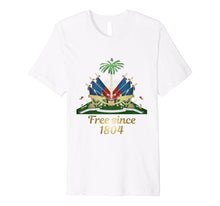 Ladda upp bild till gallerivisning, Haiti Shirt 1804 Haitian Emblem Coat Of Arm Flag Day Tshirt
