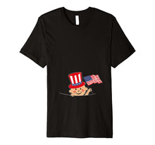Ladda upp bild till gallerivisning, Funny Pregnancy Reveal T Shirt 4th of July Baby Announcement 806401
