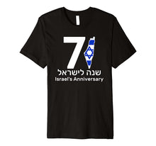 Ladda upp bild till gallerivisning, Israel Independence Day 71 Jewish Israeli Flag Gift T-shirt Premium T-Shirt 1987744
