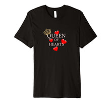 Ladda upp bild till gallerivisning, Funny shirts V-neck Tank top Hoodie sweatshirt usa uk au ca gifts for Mothers or Valentines Day Queen of Hearts with Crown T-Shirt 2425306
