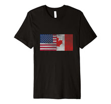 Ladda upp bild till gallerivisning, United States of American and Canada Flag Fourth Shirt 526728
