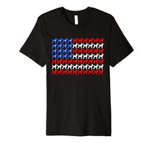 Ladda upp bild till gallerivisning, Poodle 4th of July USA American Flag Patriotic Men Women Dog Premium T-Shirt 427160
