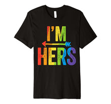 Ladda upp bild till gallerivisning, Funny shirts V-neck Tank top Hoodie sweatshirt usa uk au ca gifts for I'm Hers Lesbian Pride Shirt LGBT Bride Wedding Pride 1375262
