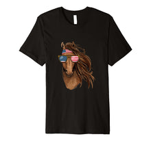 Ladda upp bild till gallerivisning, Funny shirts V-neck Tank top Hoodie sweatshirt usa uk au ca gifts for Cool Patriot Horse T Shirt 4th July Horse Tee USA Flag 2684588

