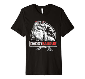 Funny shirts V-neck Tank top Hoodie sweatshirt usa uk au ca gifts for Daddysaurus T shirt Fathers Day Gifts T rex Daddy Saurus Men 1773922