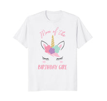 Ladda upp bild till gallerivisning, Cute Unicorn Mom Shirt, Mom of the Birthday Girl 133579
