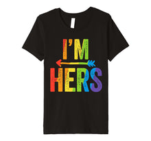 Ladda upp bild till gallerivisning, Funny shirts V-neck Tank top Hoodie sweatshirt usa uk au ca gifts for I'm Hers Lesbian Pride Shirt LGBT Bride Wedding Pride 1375262
