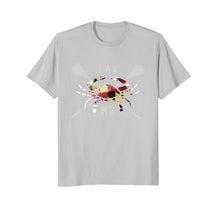 Ladda upp bild till gallerivisning, Funny shirts V-neck Tank top Hoodie sweatshirt usa uk au ca gifts for Boys Lacrosse Shirt Sticks Crossed Crab LAX Maryland Flag 1387527

