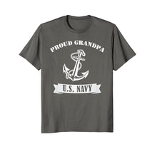 Ladda upp bild till gallerivisning, Funny shirts V-neck Tank top Hoodie sweatshirt usa uk au ca gifts for Proud Grandpa U.S. Navy T Shirt 2681960
