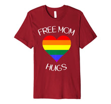 Ladda upp bild till gallerivisning, free mom hugs tshirt rainbow heart LGBT pride month Premium T-Shirt 1307824
