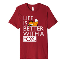 Ladda upp bild till gallerivisning, Funny shirts V-neck Tank top Hoodie sweatshirt usa uk au ca gifts for Life Is Better With A Fox Kawaii T-shirt 2074052

