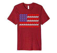 Ladda upp bild till gallerivisning, Poodle 4th of July USA American Flag Patriotic Men Women Dog Premium T-Shirt 427160
