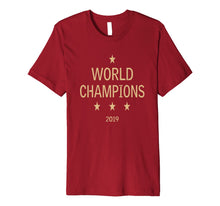 Ladda upp bild till gallerivisning, US women's soccer team win world champions four title 2019 Premium T-Shirt 109120
