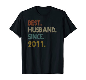 Funny shirts V-neck Tank top Hoodie sweatshirt usa uk au ca gifts for 9th Wedding Anniversary Gifts Best Husband Since 2011 T-Shirt 766164
