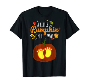 Halloween Pregnancy Little Pumpkin Cute Gifts Expecting Mom T-Shirt 187345