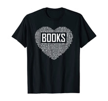 Ladda upp bild till gallerivisning, Book Lover Heart Gift Bookworm Gifts Love Reading T-Shirt-436820
