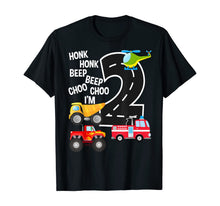 Ladda upp bild till gallerivisning, Funny shirts V-neck Tank top Hoodie sweatshirt usa uk au ca gifts for Kids Trucks 2nd Birthday Party Toddler I'm 2 Year Old Bday  T-Shirt 256109

