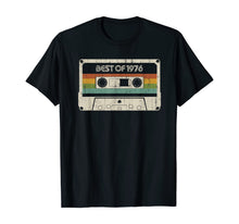 Ladda upp bild till gallerivisning, Vintage Best of 1976 43th Birthday Cassette TShirt218527
