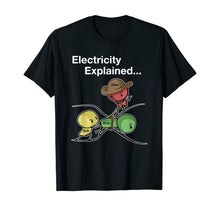 Ladda upp bild till gallerivisning, Ohm Volt Amp Electricity Explained Funny Electrician Nerd TShirt167230
