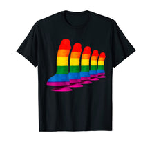 Ladda upp bild till gallerivisning, Rainbow Dildo TShirt &amp; Lesbian Gay Be Ladyboy LGBTQ Pride T-Shirt312478
