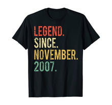 Ladda upp bild till gallerivisning, Funny shirts V-neck Tank top Hoodie sweatshirt usa uk au ca gifts for 12 years old Gifts Shirt- Legend Since November 2007 T-Shirt 126109
