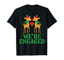 Ladda upp bild till gallerivisning, Funny shirts V-neck Tank top Hoodie sweatshirt usa uk au ca gifts for Christmas Engagement We&#39;re Engaged Reindeer Gifts T-Shirt 1115371
