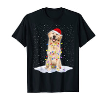Ladda upp bild till gallerivisning, Funny shirts V-neck Tank top Hoodie sweatshirt usa uk au ca gifts for Golden retriever Santa Christmas Tree Lights Xmas Gifts T-Shirt 740329
