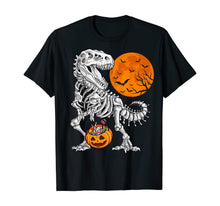 Ladda upp bild till gallerivisning, Halloween shirts for Boys Kids Dinosaur Skeleton T rex Scary 76749
