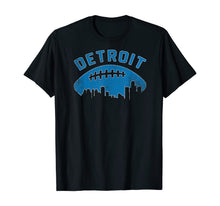Ladda upp bild till gallerivisning, Vintage Detroit Michigan Cityscape Retro Football T-Shirt 287406
