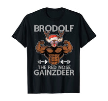 Ladda upp bild till gallerivisning, Funny shirts V-neck Tank top Hoodie sweatshirt usa uk au ca gifts for Brodolf The Red Nose Gainzdeer Tee Merry Liftmas Christmas T-Shirt 894279

