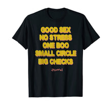Ladda upp bild till gallerivisning, GOOD SEX NO STRESS ONE BOO NO EX SMALL CIRCLE BIG CHECK  T-Shirt 270610
