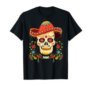 Day Of The Dead Skull Gifts Funny Cinco De Mayo Men Women T-Shirt 792003