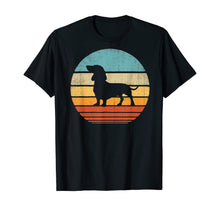 Ladda upp bild till gallerivisning, Funny shirts V-neck Tank top Hoodie sweatshirt usa uk au ca gifts for Dachshund Vintage Silhouette 60s 70s Retro Gifts Dog Lover T-Shirt 279074
