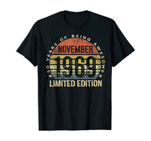 Ladda upp bild till gallerivisning, Born November 1969 Limited Edition Bday Gifts 50th Birthday T-Shirt 425134
