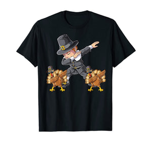 Funny shirts V-neck Tank top Hoodie sweatshirt usa uk au ca gifts for Dabbing Pilgrim Turkey Thanksgiving Day Gifts Boys Kids Dab T-Shirt 51737