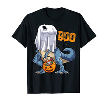 Ladda upp bild till gallerivisning, Ghost Dinosaur T rex Funny Boo Halloween Gifts Men Pumpkin T-Shirt 125302
