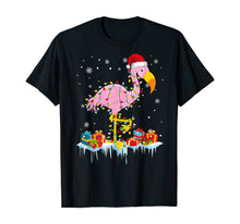 Ladda upp bild till gallerivisning, Funny shirts V-neck Tank top Hoodie sweatshirt usa uk au ca gifts for Flamingo Christmas Tree Lights T-Shirt X-Mas Ornament Decor T-Shirt 199714
