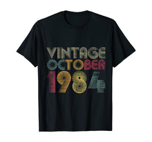 Ladda upp bild till gallerivisning, 35th Birthday Gifts - Vintage October 1984 T-Shirt 143775
