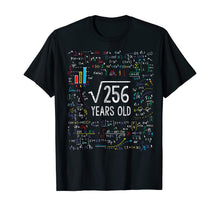 Ladda upp bild till gallerivisning, Square Root Of 256 16th Birthday 16 Year Old Gifts Math Bday T-Shirt

